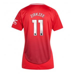 Manchester United Joshua Zirkzee #11 Dámské Domácí Dres 2024-25 Krátký Rukáv